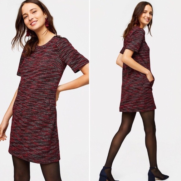 LOFT Dresses & Skirts - LOFT Shift Pocket Tweed Shift Dress